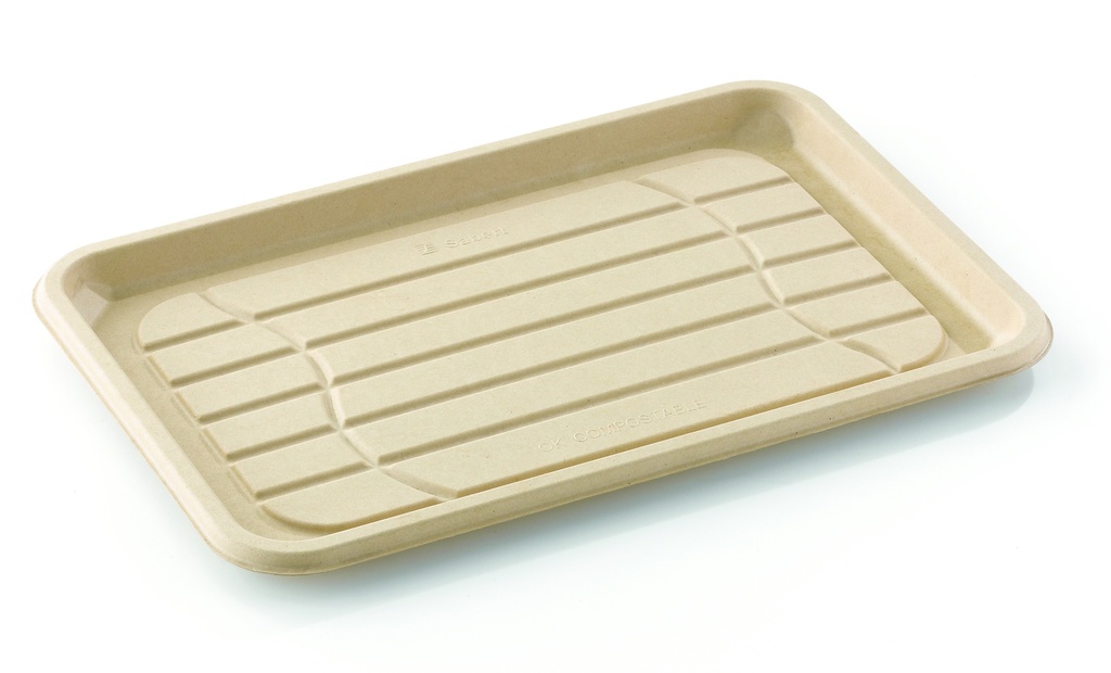 Plateau rectangulaire BEPULP 46x30cm 4x25pcs