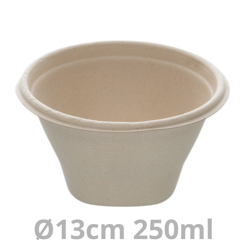Saladier rond BEPULP 250ml Ø13cm 10x100pcs