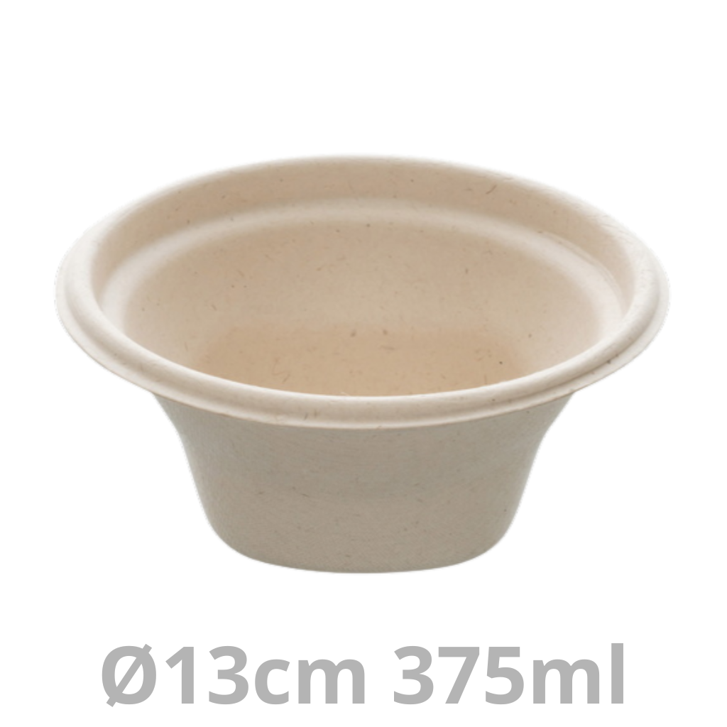Saladier rond BEPULP 375ml Ø13cm 10x100pcs