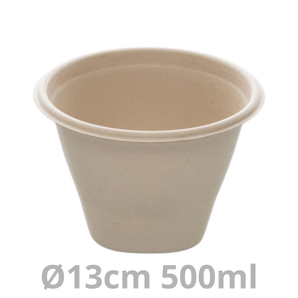 Saladier rond BEPULP 500ml Ø13cm 10x100pcs