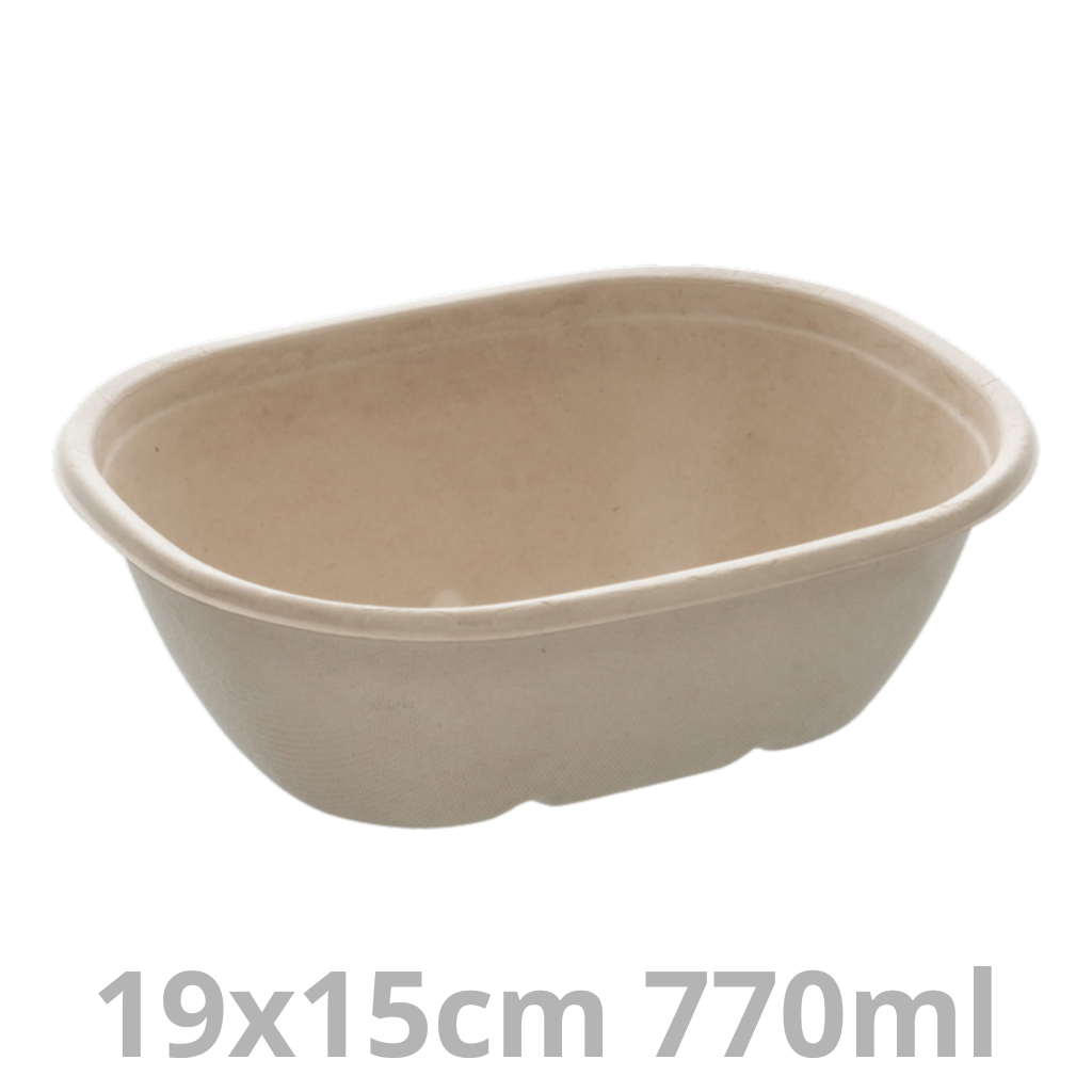 [PUL18026-SAT] Saladier ovale BEPULP 770ml 19x15cm 6x50pcs