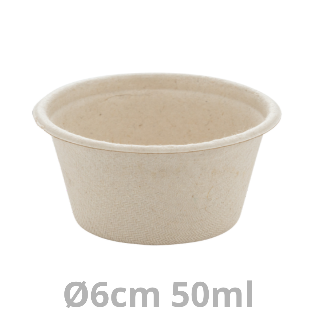 Pot à sauce BEPULP 2oz 50ml Ø6cm 20x100pcs