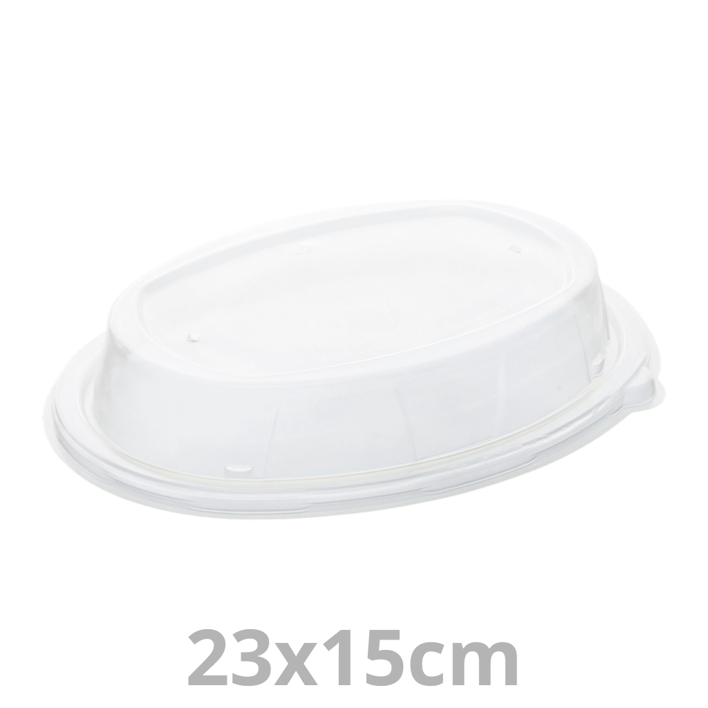 [PUL5497SV300-SAT] Couvercle PP dôme pour saladier ovale BEPULP 24x17cm 6x50pcs