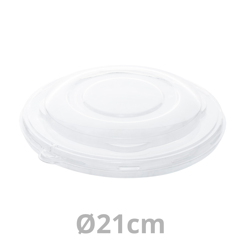 Couvercle rPET dôme pour saladier rond BEPULP Ø21cm 6x25pcs