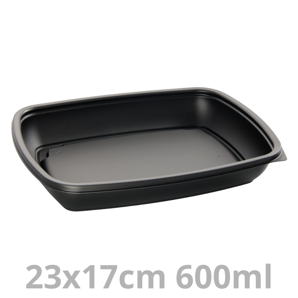 [HOT78120-SAT] FastPac barquette rectangulaire 600ml 23x17cm 4x75pcs