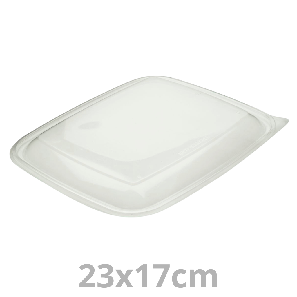 [HOT52871-SAT] Couvercle PP pour FastPac barquette rectangulaire 23x17cm 4x75pcs