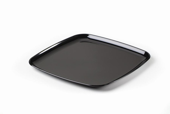 MOZAIK Plateau carré noir réutilisable PP 30x30cm 5x5pcs