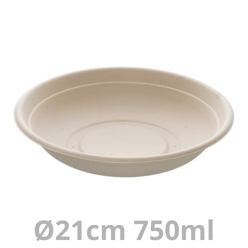 Saladier rond BEPULP 750ml Ø21cm 4x75pcs
