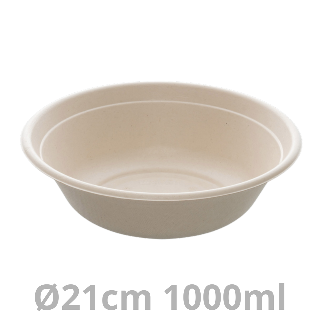 Saladier rond BEPULP 1000ml Ø21cm 4x75pcs