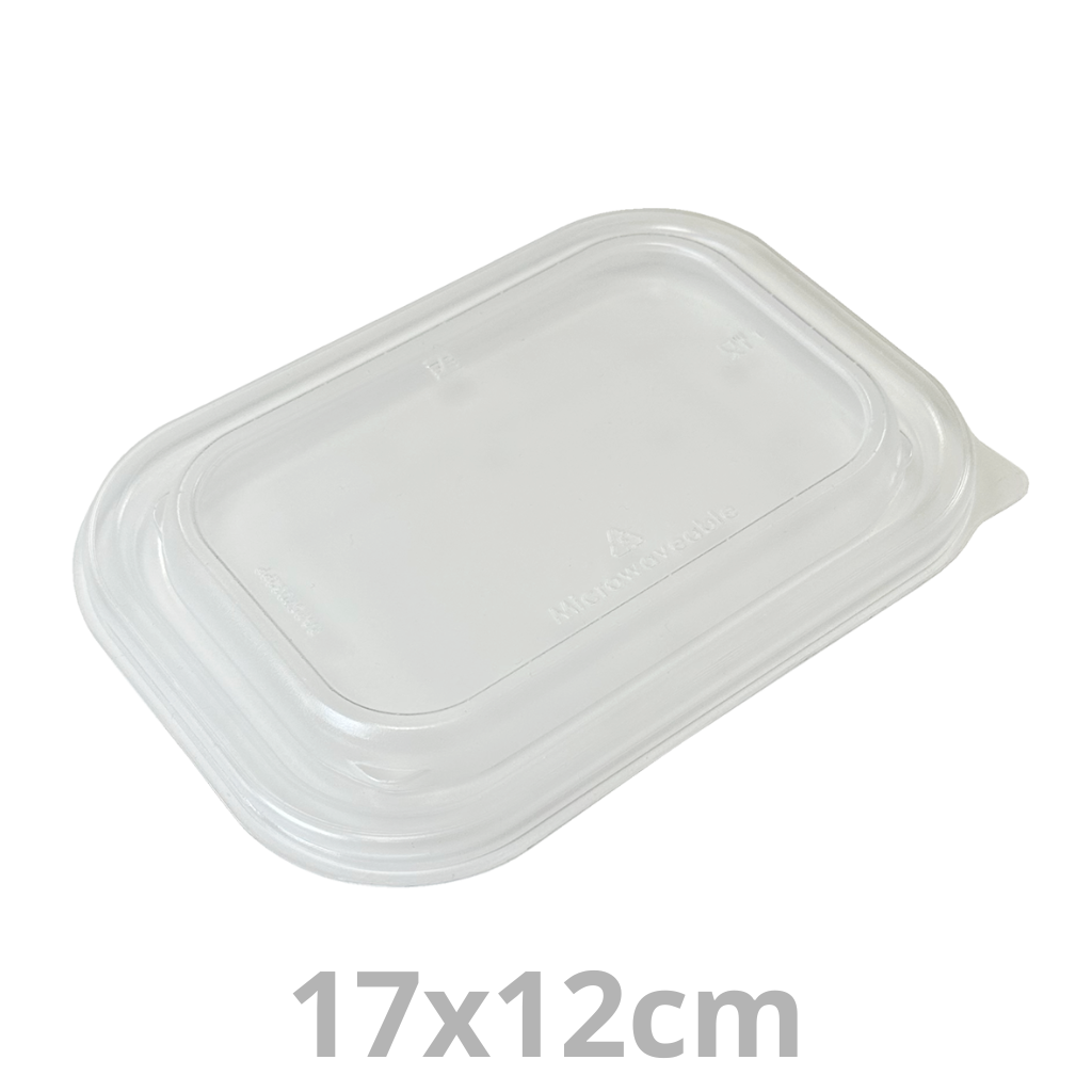 [PAP57032PP-SAT] Couvercle PP pour barquette rectangulaire carton 170x120mm 6x50pcs