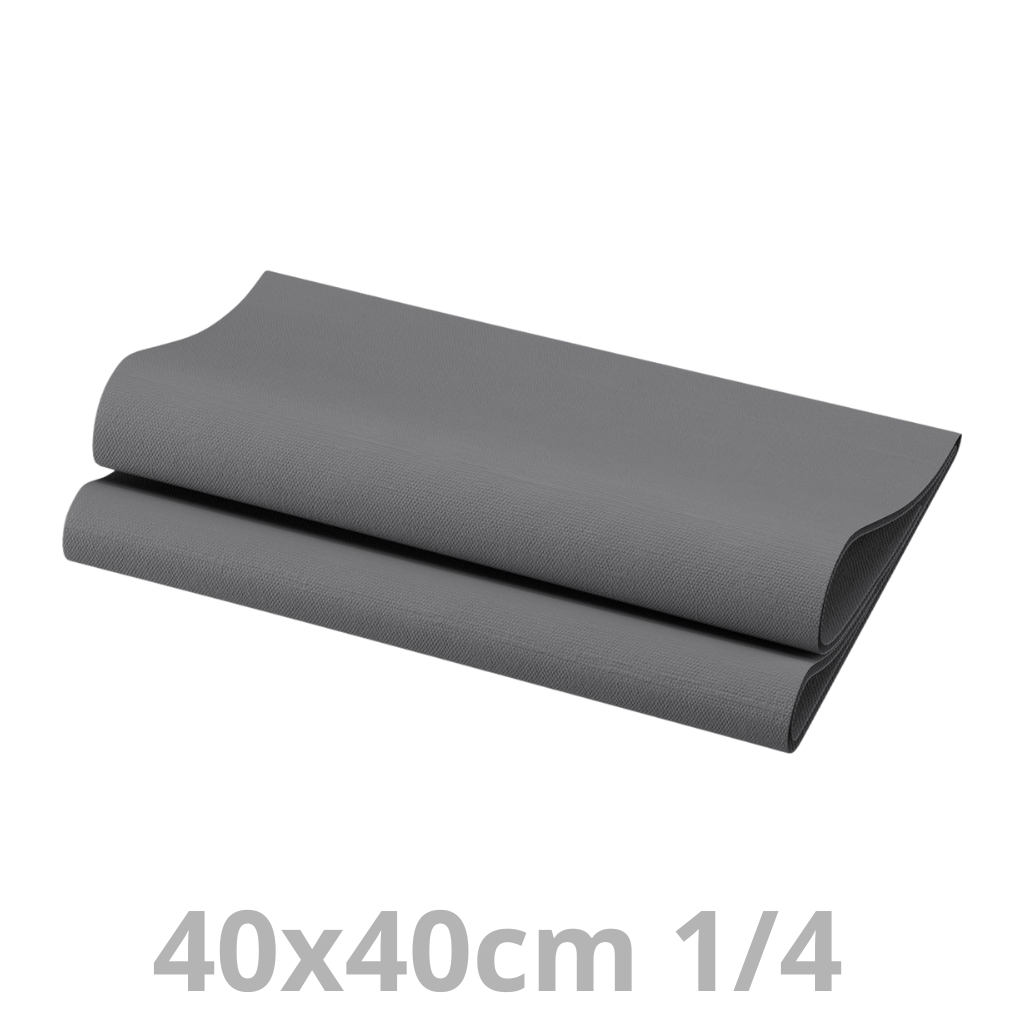 Serviette Airlaid gris 1/4 40x40cm 800pcs