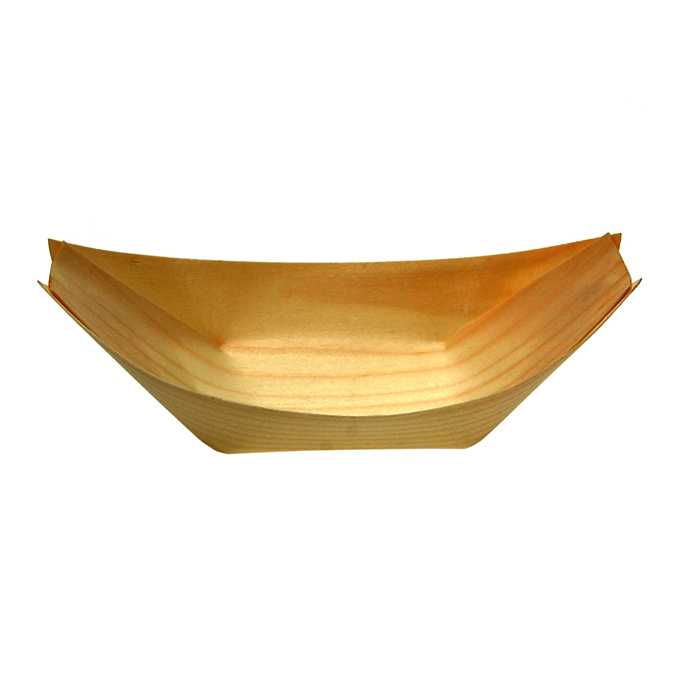 Verrine bateau bois 17x8.5cm 50pcs