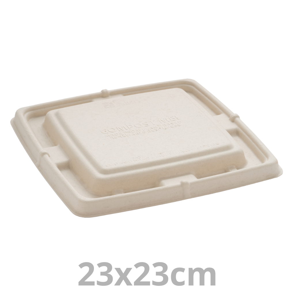 [PUL51901PUL-SAT] Couvercle BEPULP pour barquette carrée 23x23cm 4x75pcs