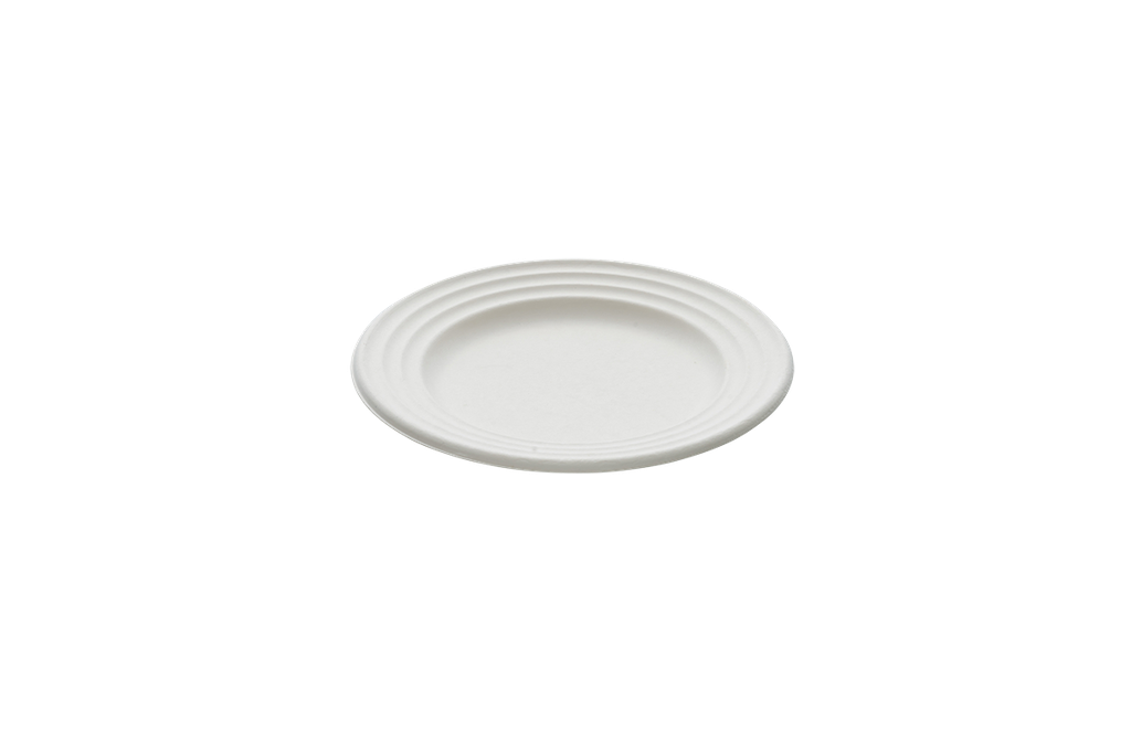 Assiette ronde wave blanc BEPULP Ø18cm 12x50pcs