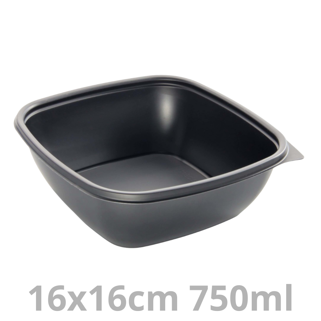 [HOT76124-SAT] FastPac barquette carrée 750ml 16x16cm 6x50pcs