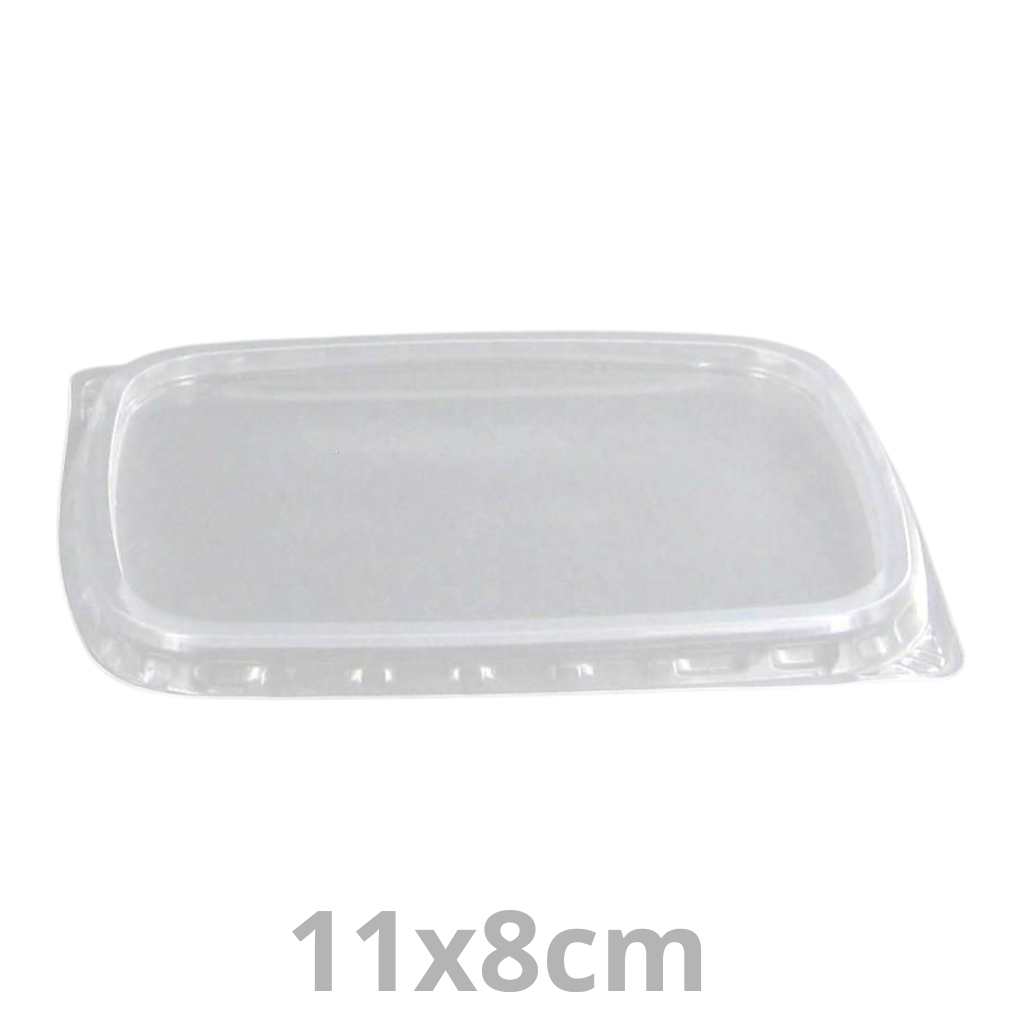 Couvercle PP pour ANL barquette rectangulaire réutilisable AD108 PP 11x8cm 20x100pcs