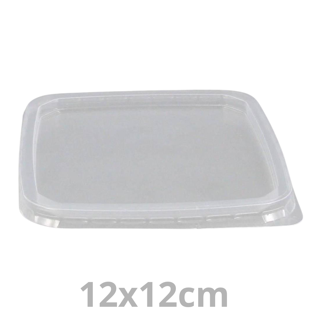 [630200010-VAK] Couvercle PP pour ANL barquette boucherie carré réutilisable AD114 PP 12x12cm 10x50pcs