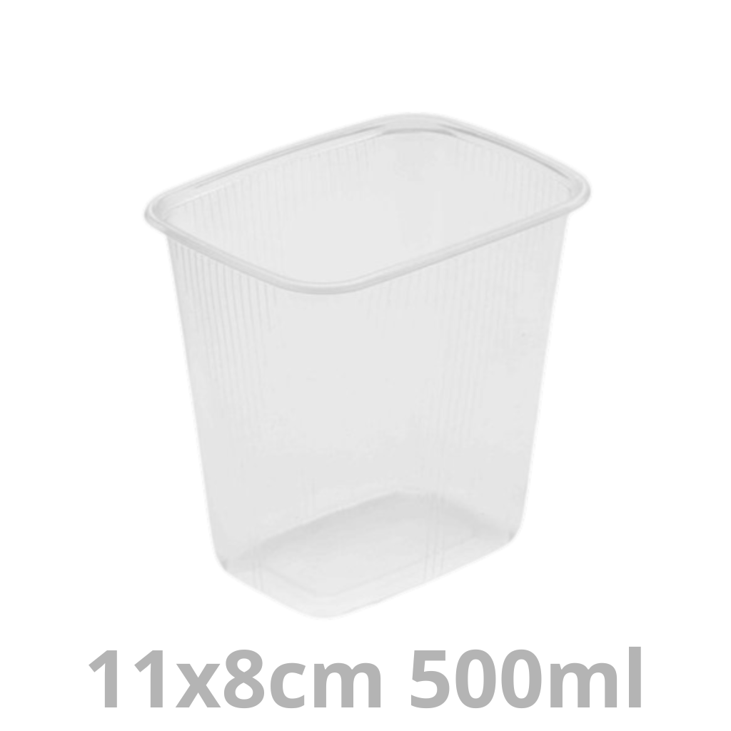 [SBXREC500-BRK] Saladboxx barquette rectangulaire 500ml 11x8cm 1000pcs