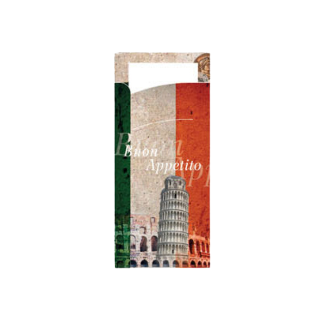 Pochette à couverts Italy 5x100pcs