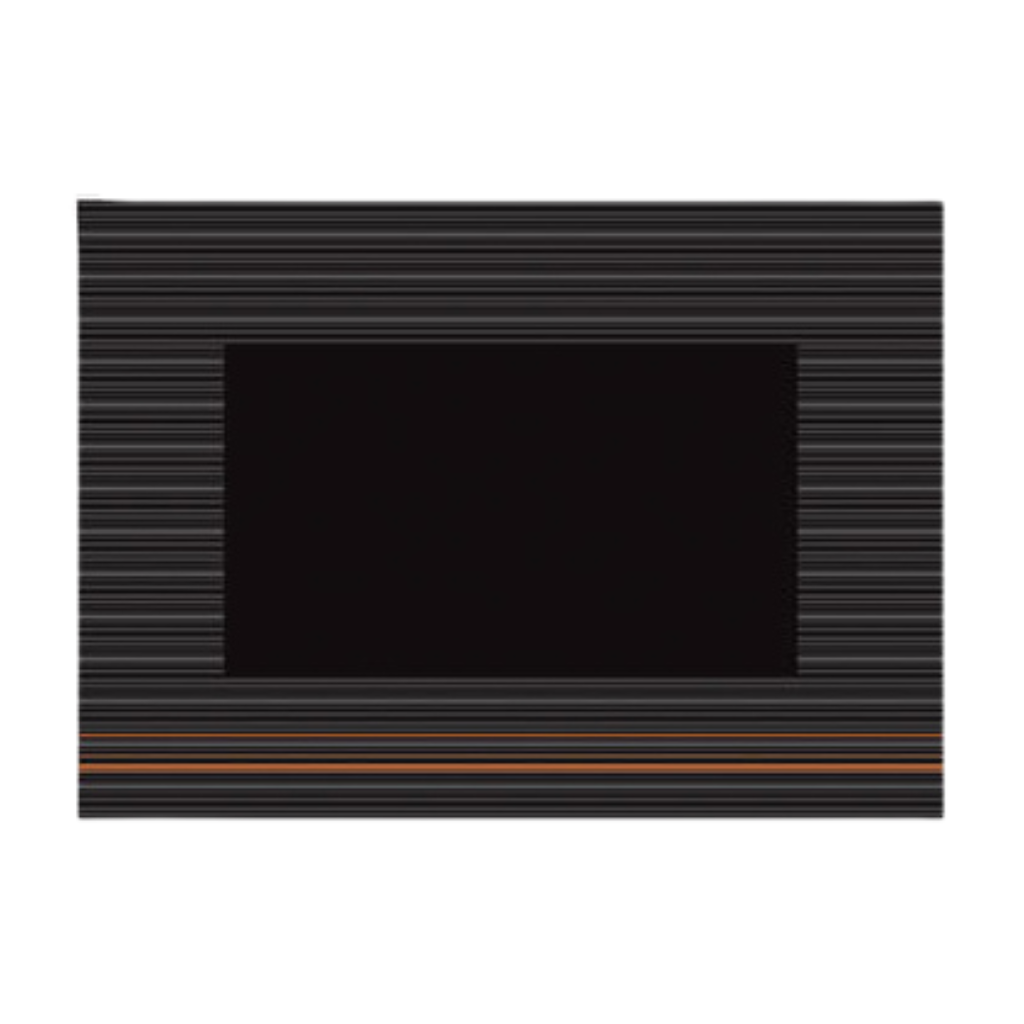 Set de table noir/orange 4x500pcs
