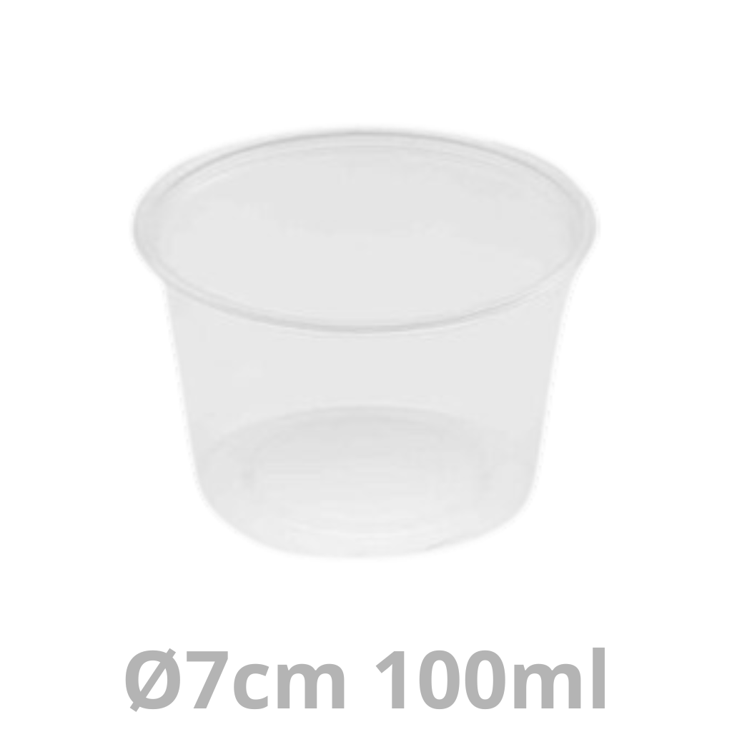 Dressingboxx pot rond 100ml Ø7cm 1000pcs