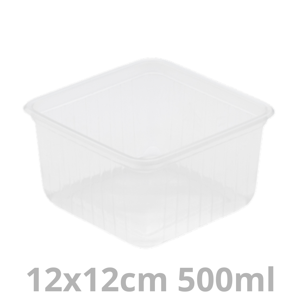 [QBXCAR500-BRK] Quadraboxx barquette carrée 500ml 12x12cm 450pcs