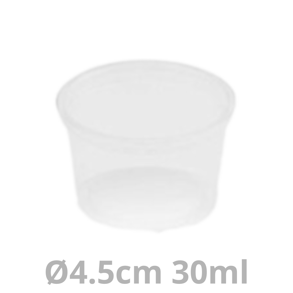[DBX30-BRK] Microboxx pot à sauce rond 30ml Ø4.5cm 1000pcs