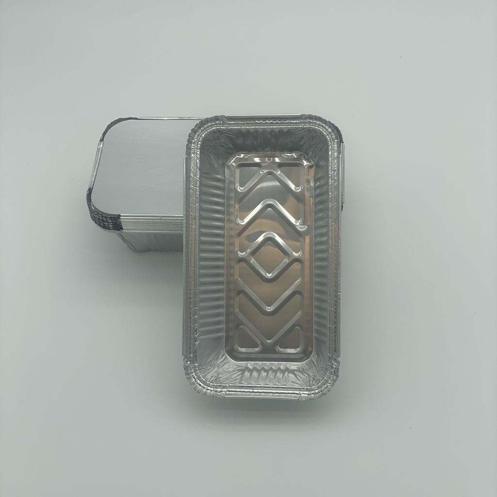 Ravier aluminium avec couvercle 670ml 20x11cm 1000pcs
