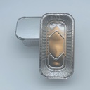 Ravier aluminium avec couvercle 1500ml 25x13cm 400pcs