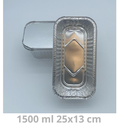 Ravier aluminium avec couvercle 1500ml 25x13cm 400pcs