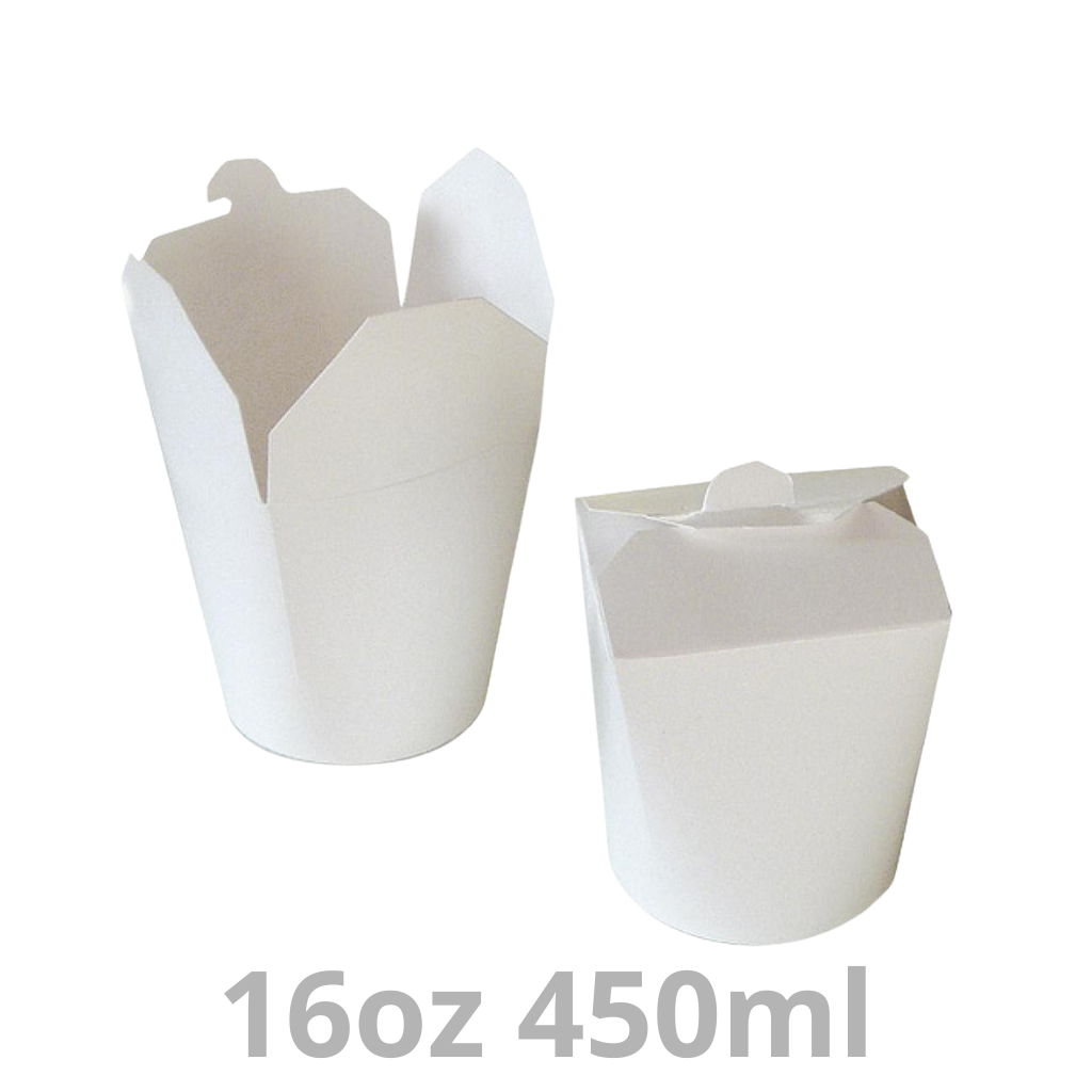 [PPBL450-BRK] Pot à pâtes blanc carton 16oz 450ml 10x50pcs