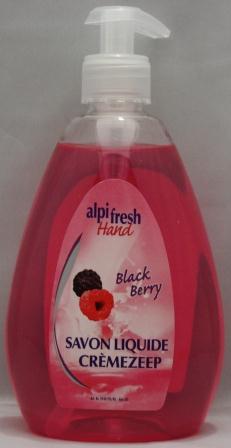 Savon liquide pour les mains avec pompe Black Berry
