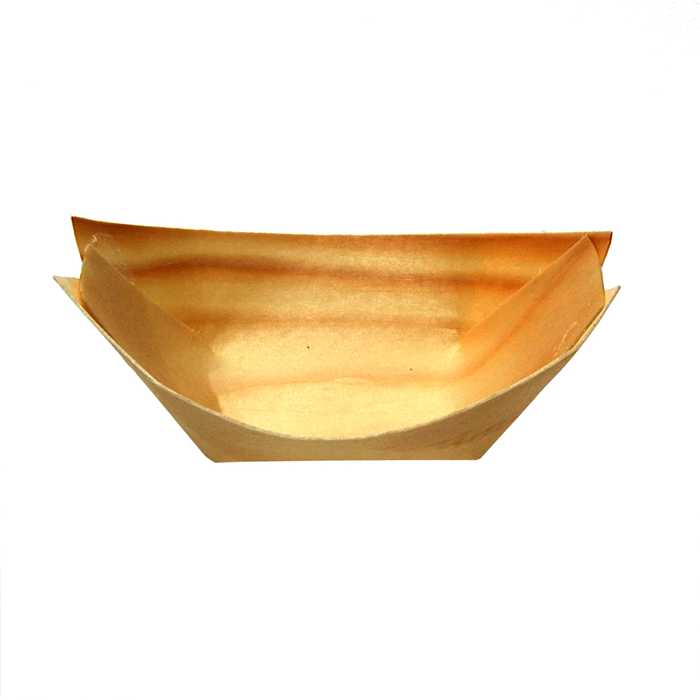 Verrine bateau bois 8.5x5cm 50pcs