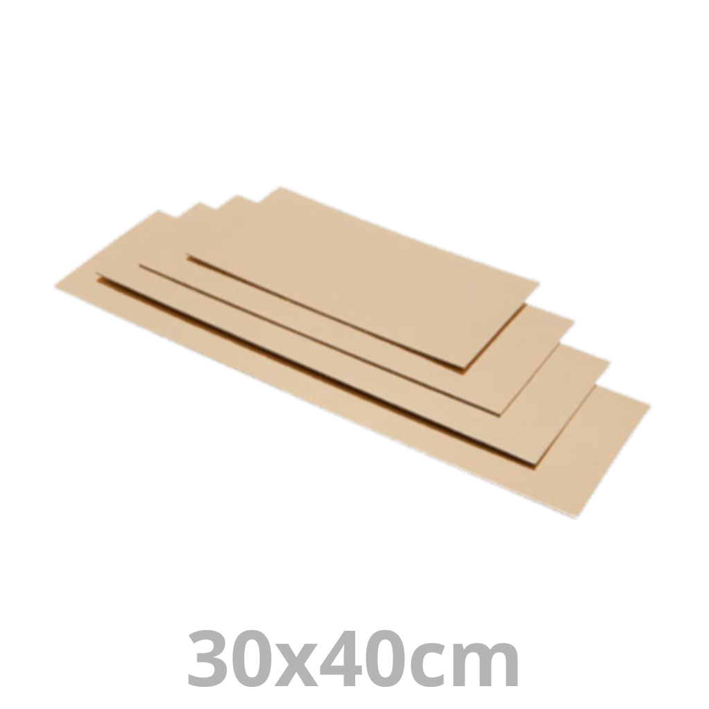 Sous-tarte rectangulaire doré 30x40cm 1.5mm 50pcs