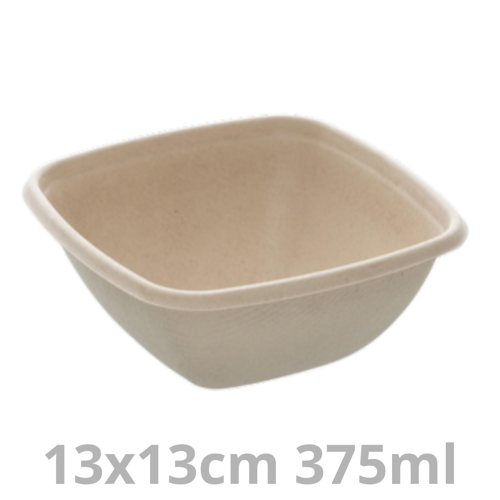 [PUL15012-SAT] Saladier carré BEPULP 375ml 13x13cm 10x50pcs
