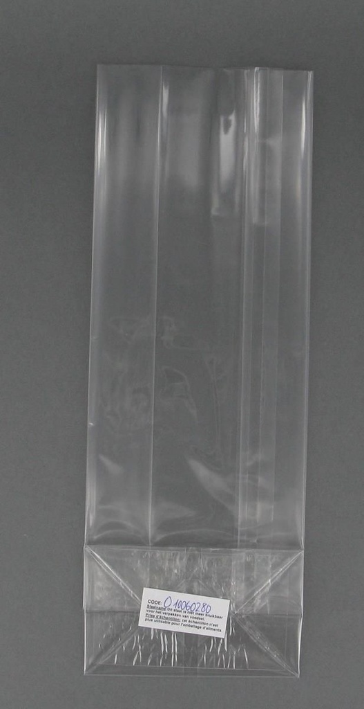 Sachet à fond carré transparent OPP 10+6x28cm 40µ 20x50pcs