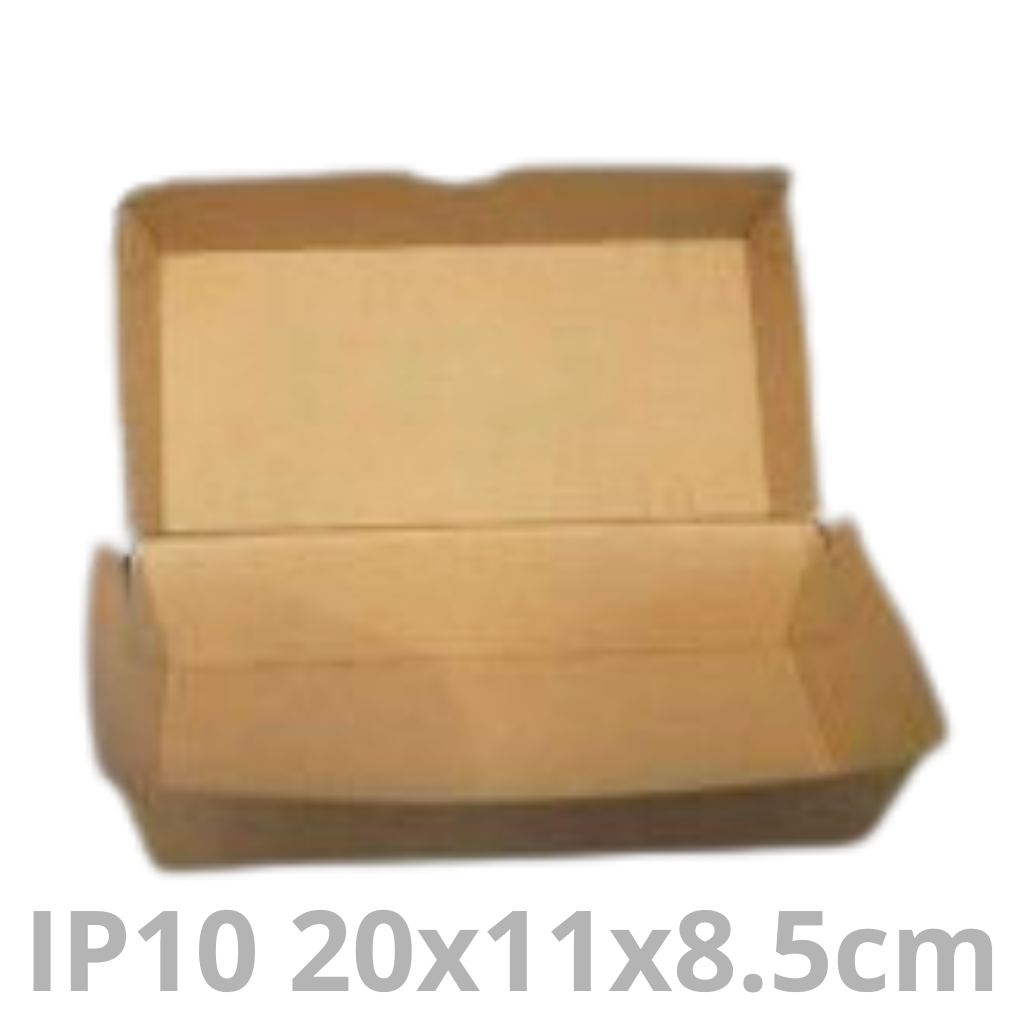 Boite menu hamburger IP10 Eflut 20.4x10.7x8.5cm 50pcs