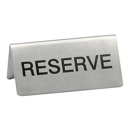 Signe de table argent Réservé