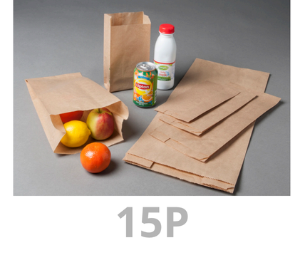 [ZZBR15P40-BER] Sachet kraft brun 15P 22x(2x5,2)x46/48cm 500pcs