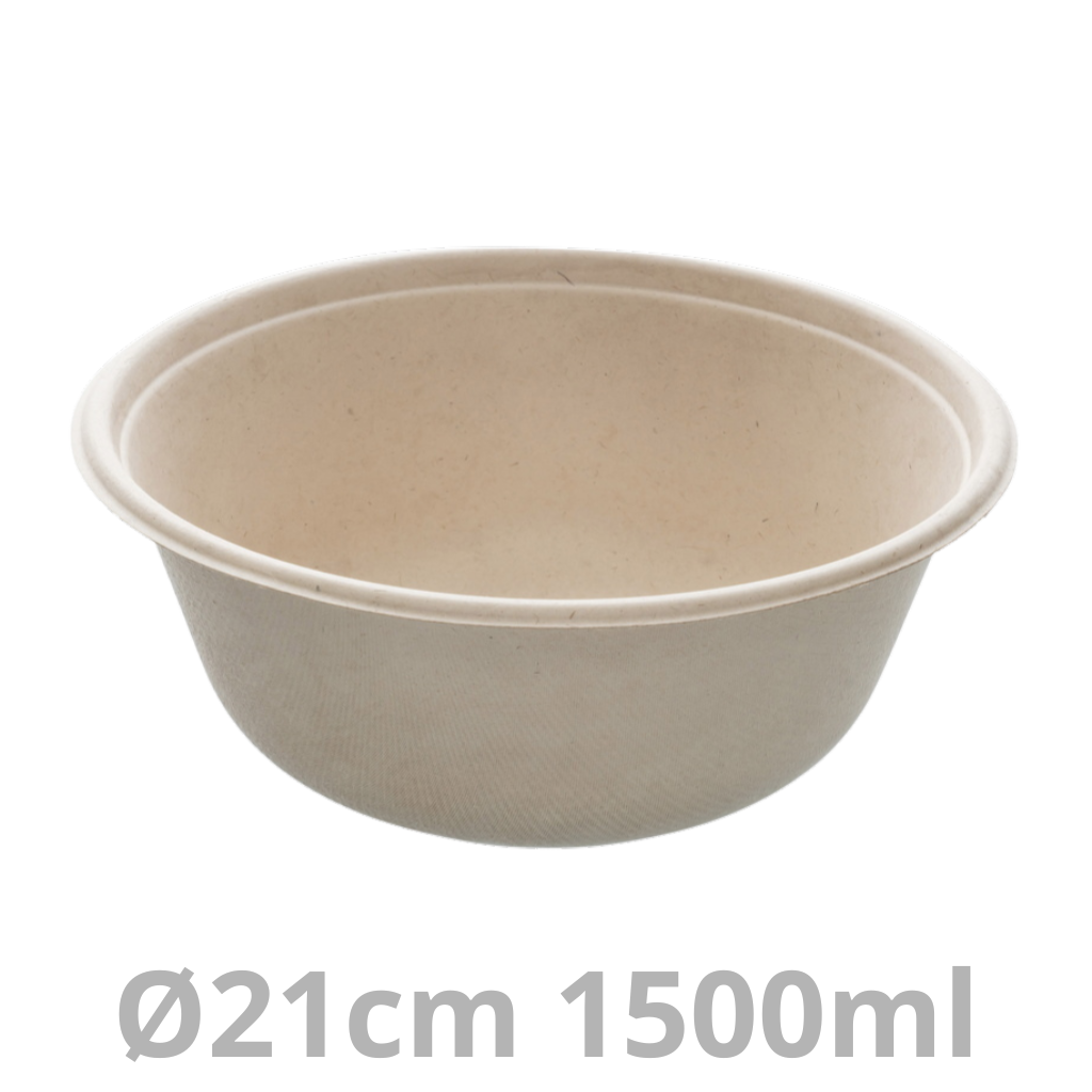 Saladier rond BEPULP 1500ml Ø21 cm 4x75pcs