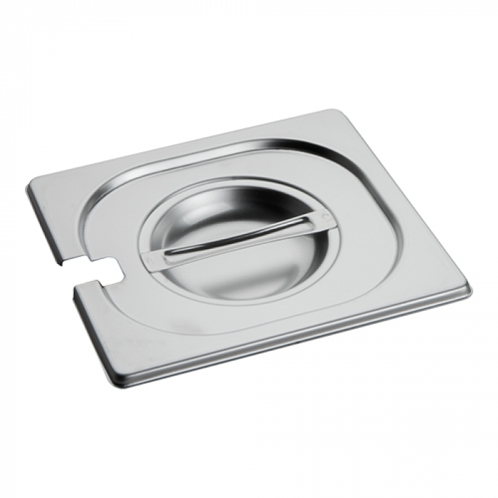 [1/6GNCL-BRK] Couvercle bac gastronorme avec trou pour louche GN1/6