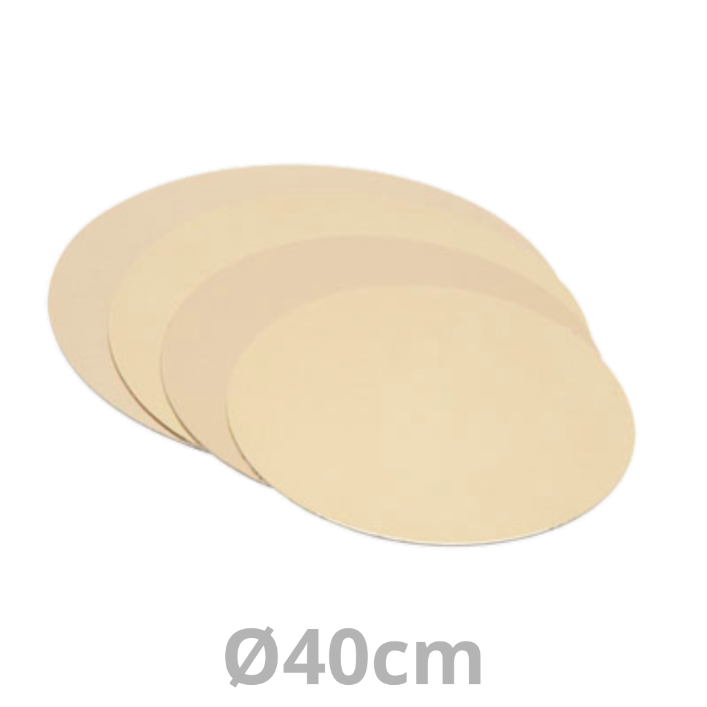 Sous-tarte rond doré Ø40cm 1.5mm 100pcs