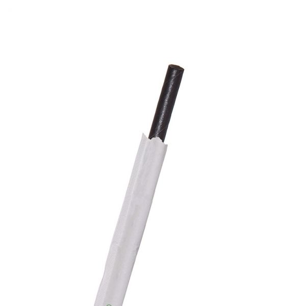 [209031-HAY] Paille noir emballé carton Ø8mm x 25cm 20x250pcs