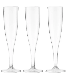 Flûte à champagne sur pied PS 12.5/15cl 10x10pcs