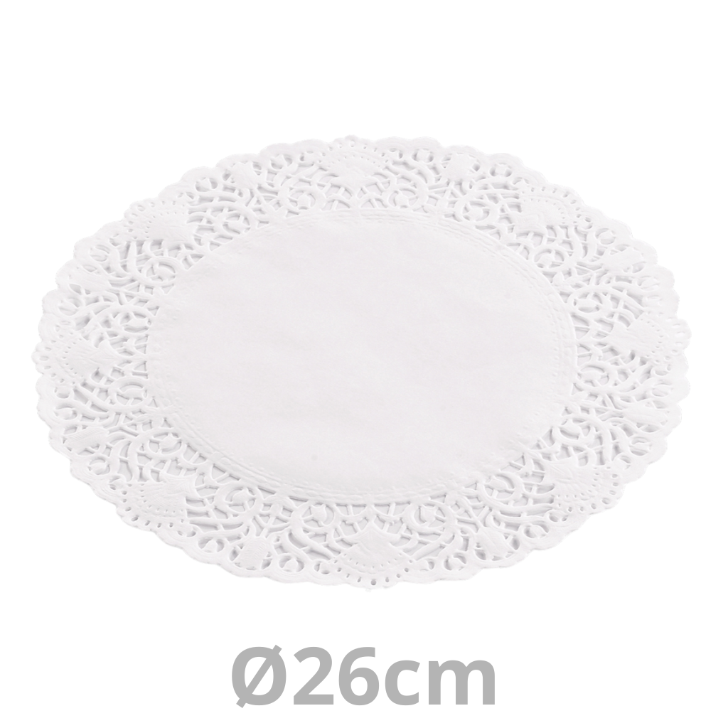 Dentelle ronde Ø26cm 8x250pcs
