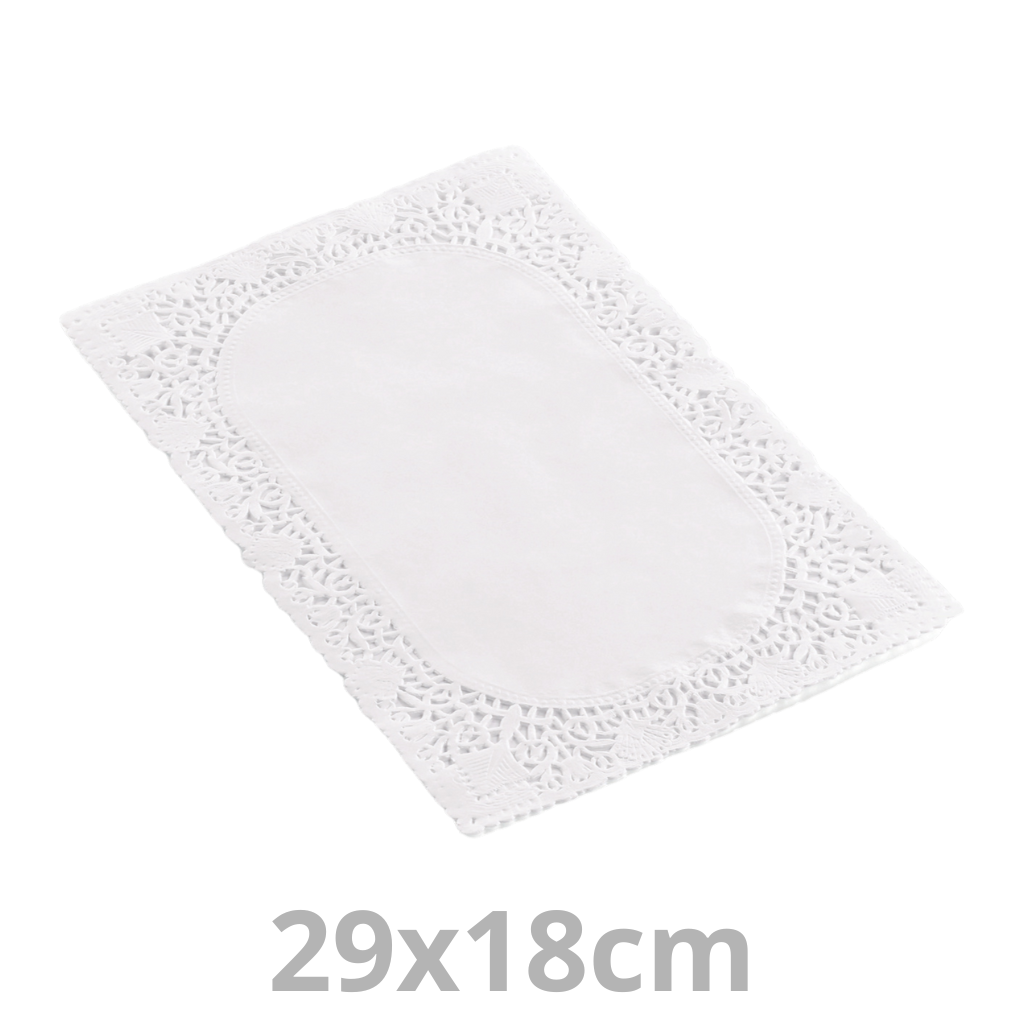 [120070-HAY] Dentelle rectangle sulfurisé 29x18cm 4x250pcs