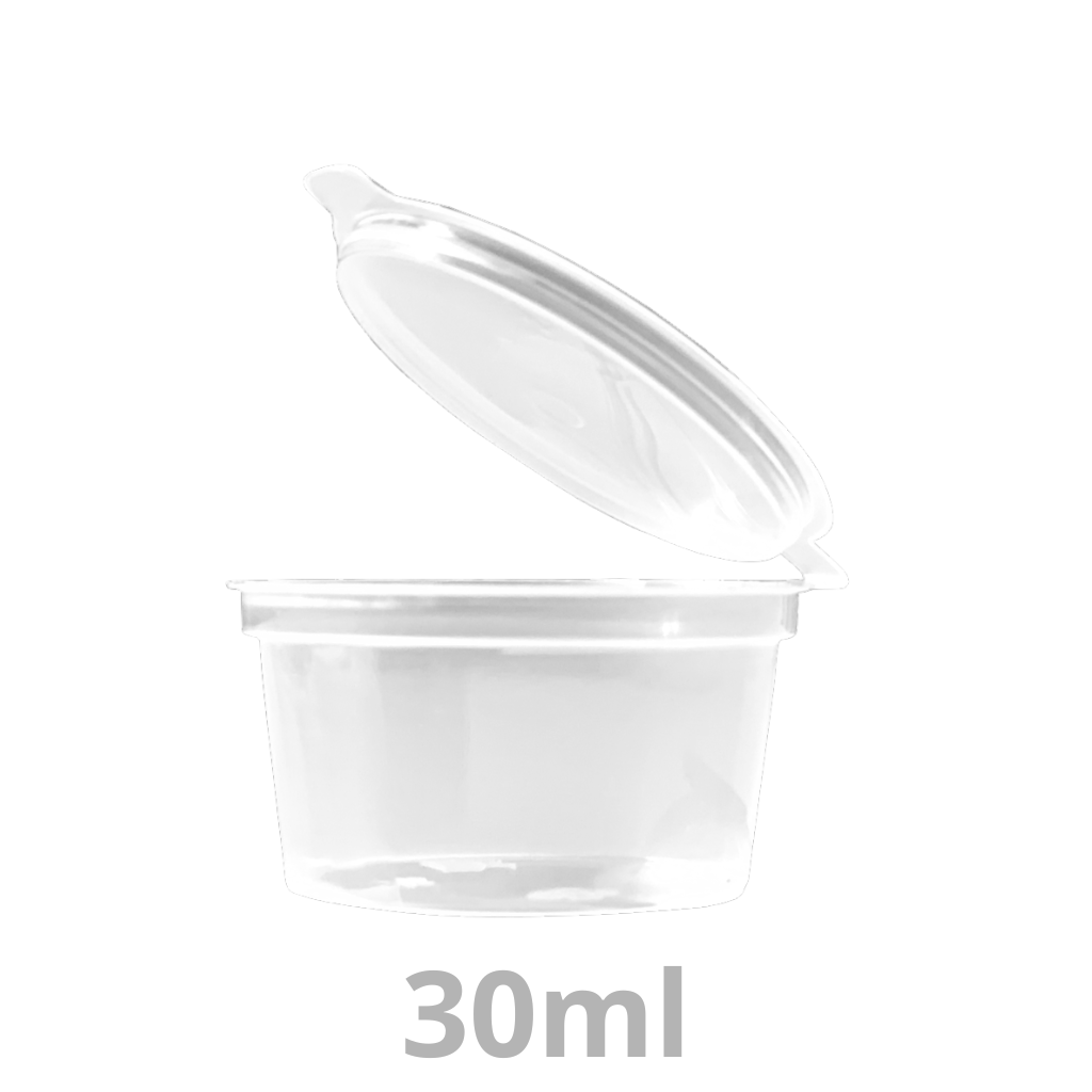 [320300-HUK] Pot à sauce avec couvercle à charnière 30ml 1000pcs