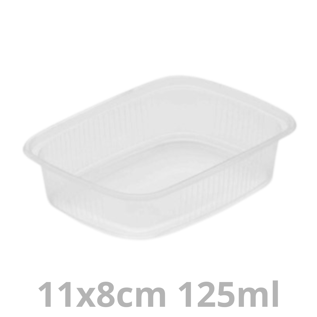 Saladboxx barquette rectangulaire 125ml 11x8cm 1000pcs