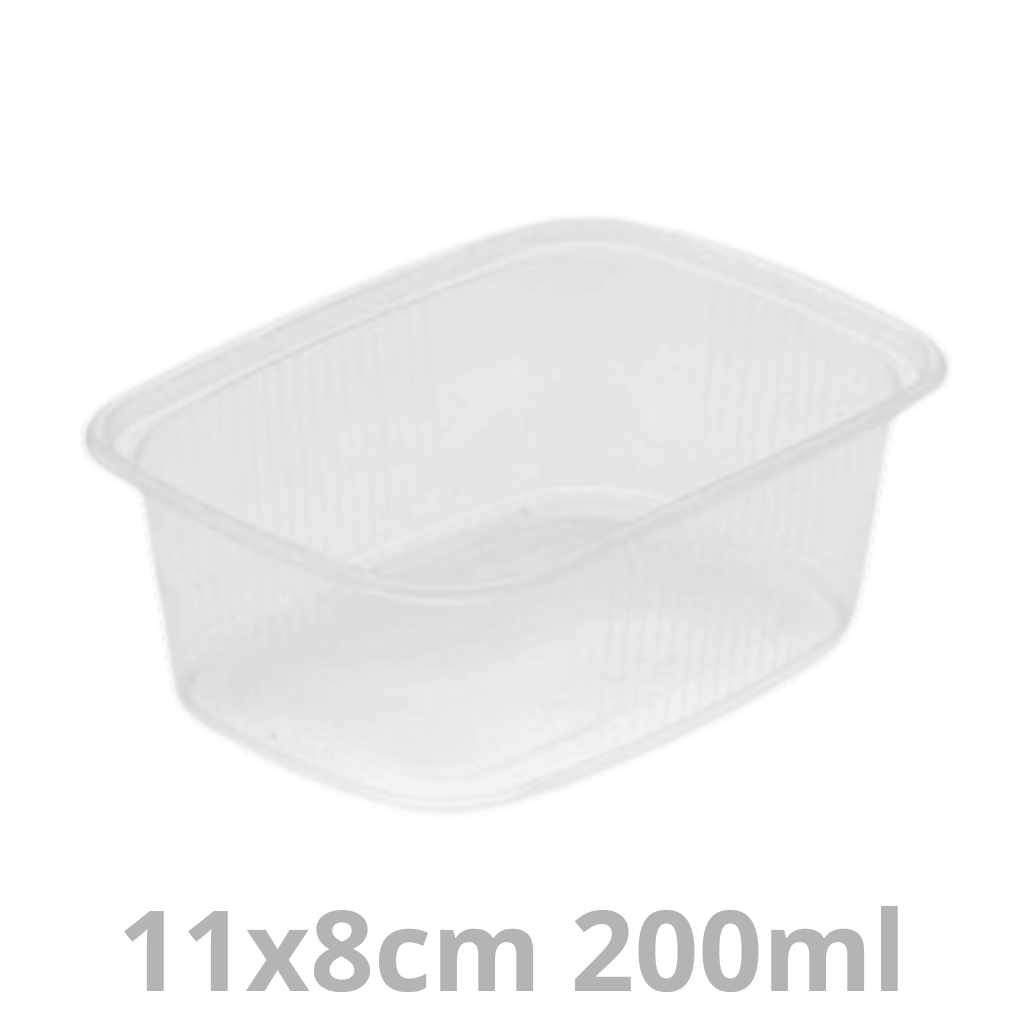 [SBXREC200-BRK] Saladboxx barquette rectangulaire 200ml 11x8cm 1000pcs