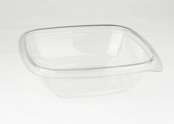 Saladier carré transparent rPET 375ml 12x12cm 10x50pcs